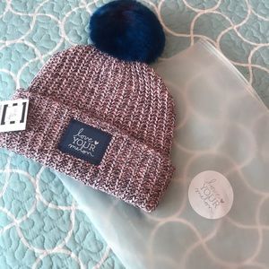 Love your Melon Hat with Removeable Pom